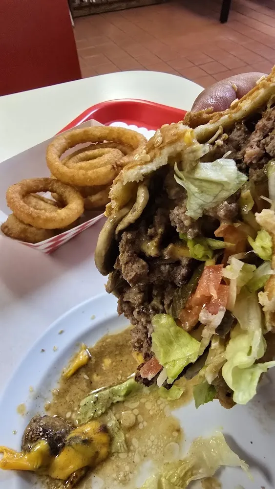 Double Mushroom Cheeseburger